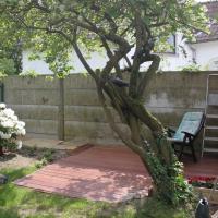 Après Jardin de ville  terrasse en bois 16m² à Mouscon 