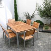 Après jardin de ville 16m² Bruxelles  mobilier extérieur